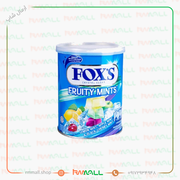 آبنبات فاکس میوه نعنایی FRUITY MINTS وزن 180 گرم