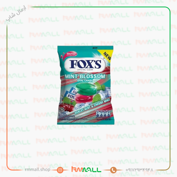 آبنبات پاکتی فاکس مدل Mints Blossom وزن 125 گرم