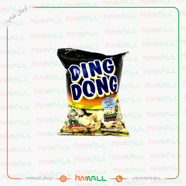 آجیل مخلوط دینگ دونگ شیرین و تند 100 گرم