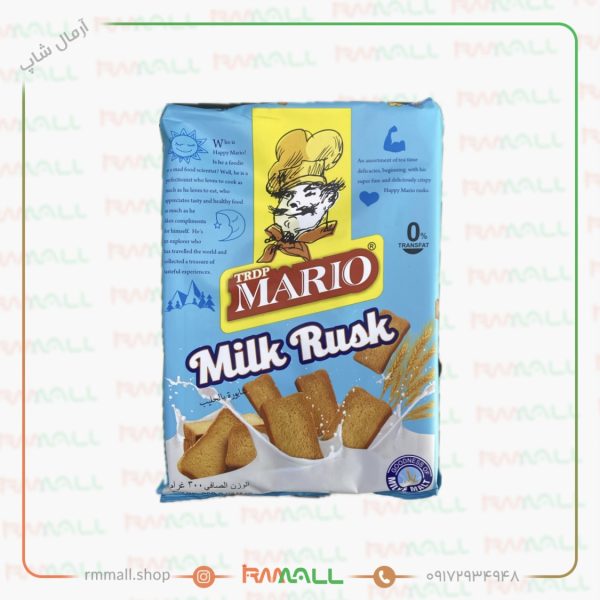 نان سوخاری ماریو طعم شیر 300 گرم