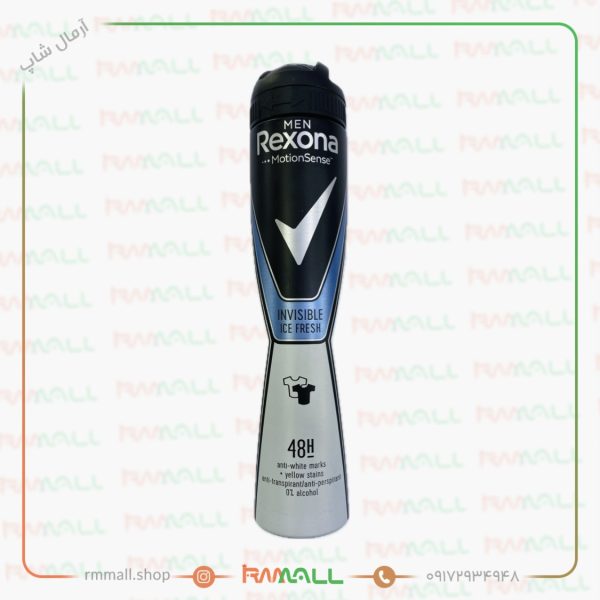 اسپری مردانه رکسونا 48 ساعته Invisible Ice Fresh
