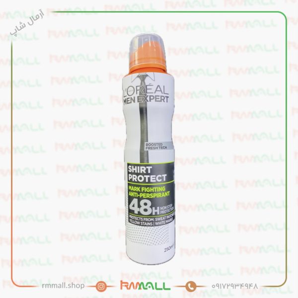 اسپری مردانه لورئال 48 ساعته Shirt Protect